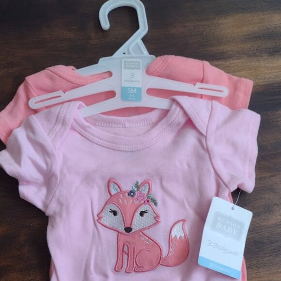 Hudson Baby. Baby Girl. Onesies. 0-3 Months. New with Tags. - Picture 1 of 2